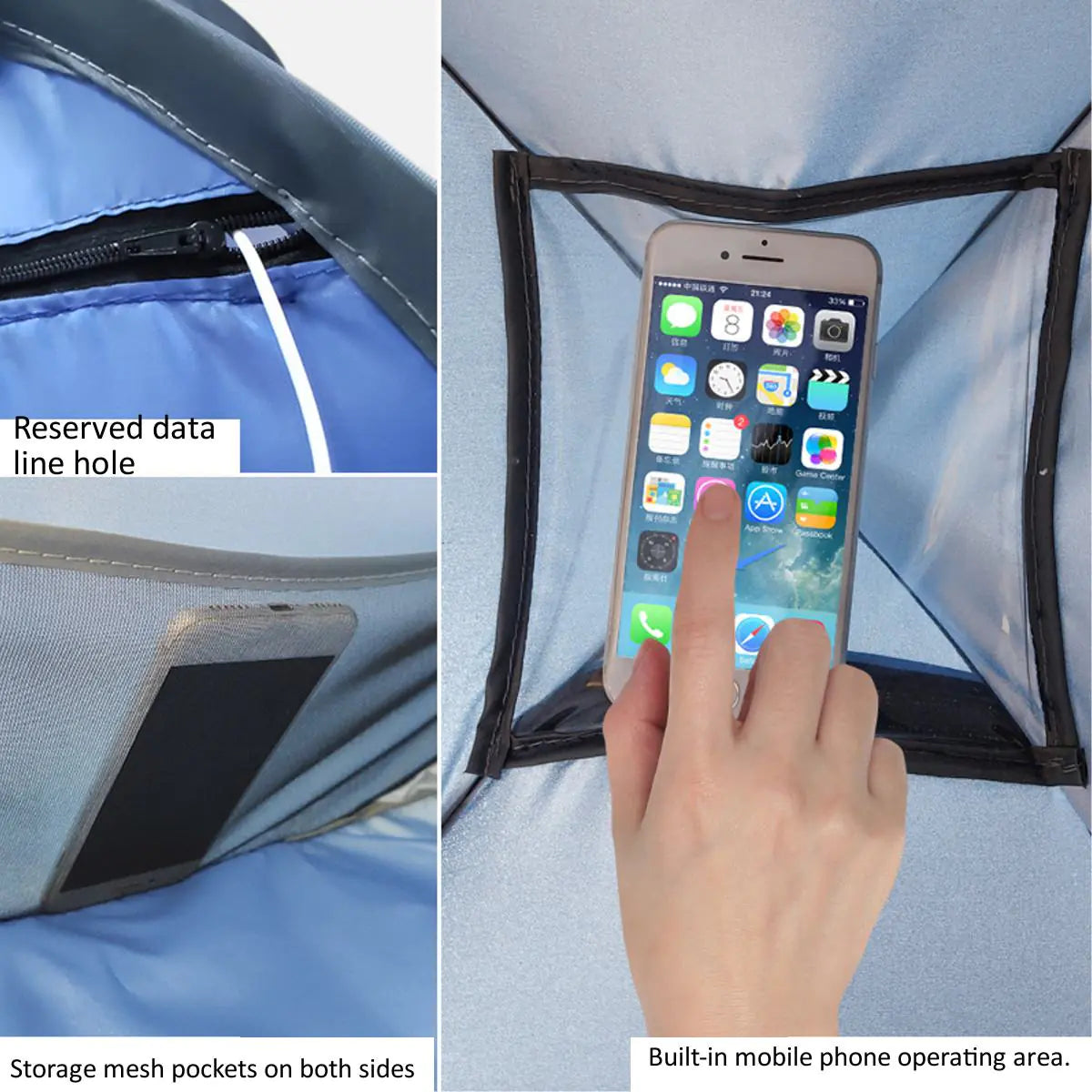 Automatic Pop-Up Beach Tent (“Lazy Tent”)