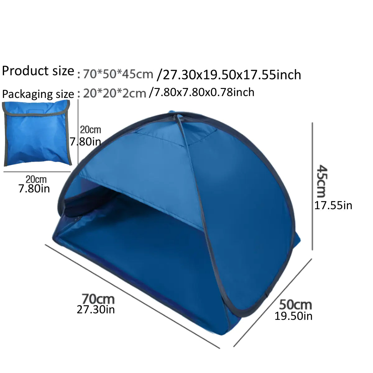 Automatic Pop-Up Beach Tent (“Lazy Tent”)