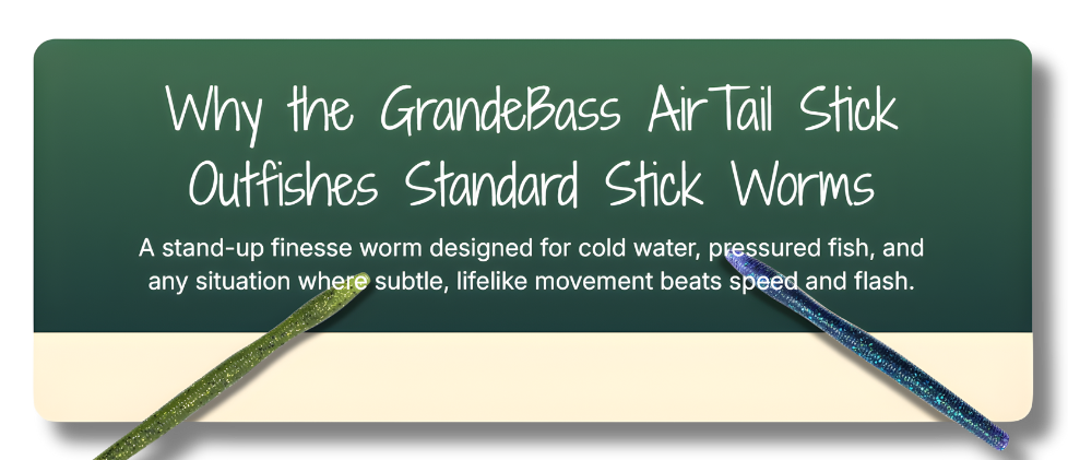 Why the GrandeBass AirTail Stick Outfishes Standard Stick Worms