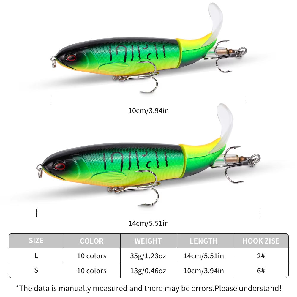 20-Piece Topwater Propeller Lure Set