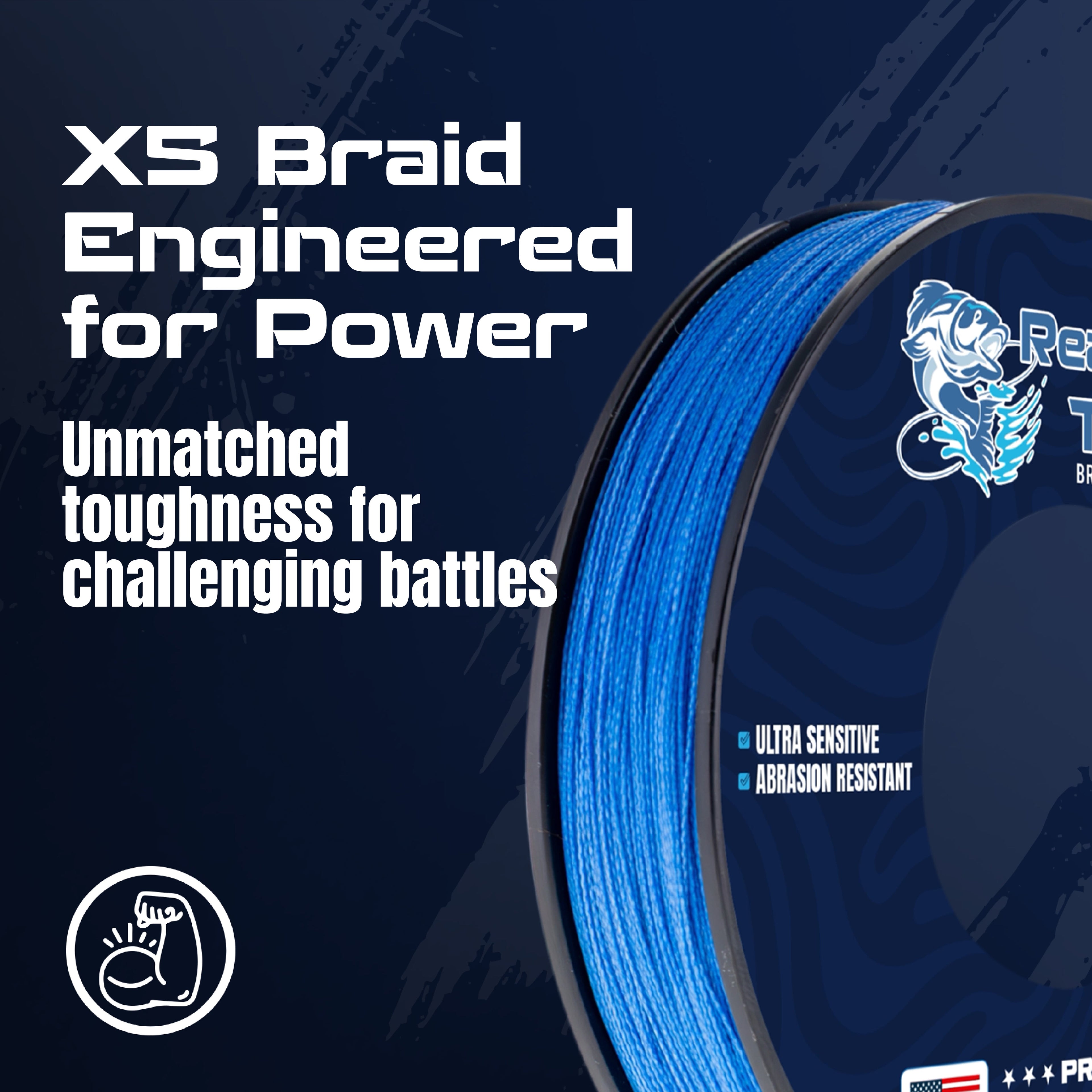 Reaction Tackle 5X Braided Fishing Line – Braided in the USA