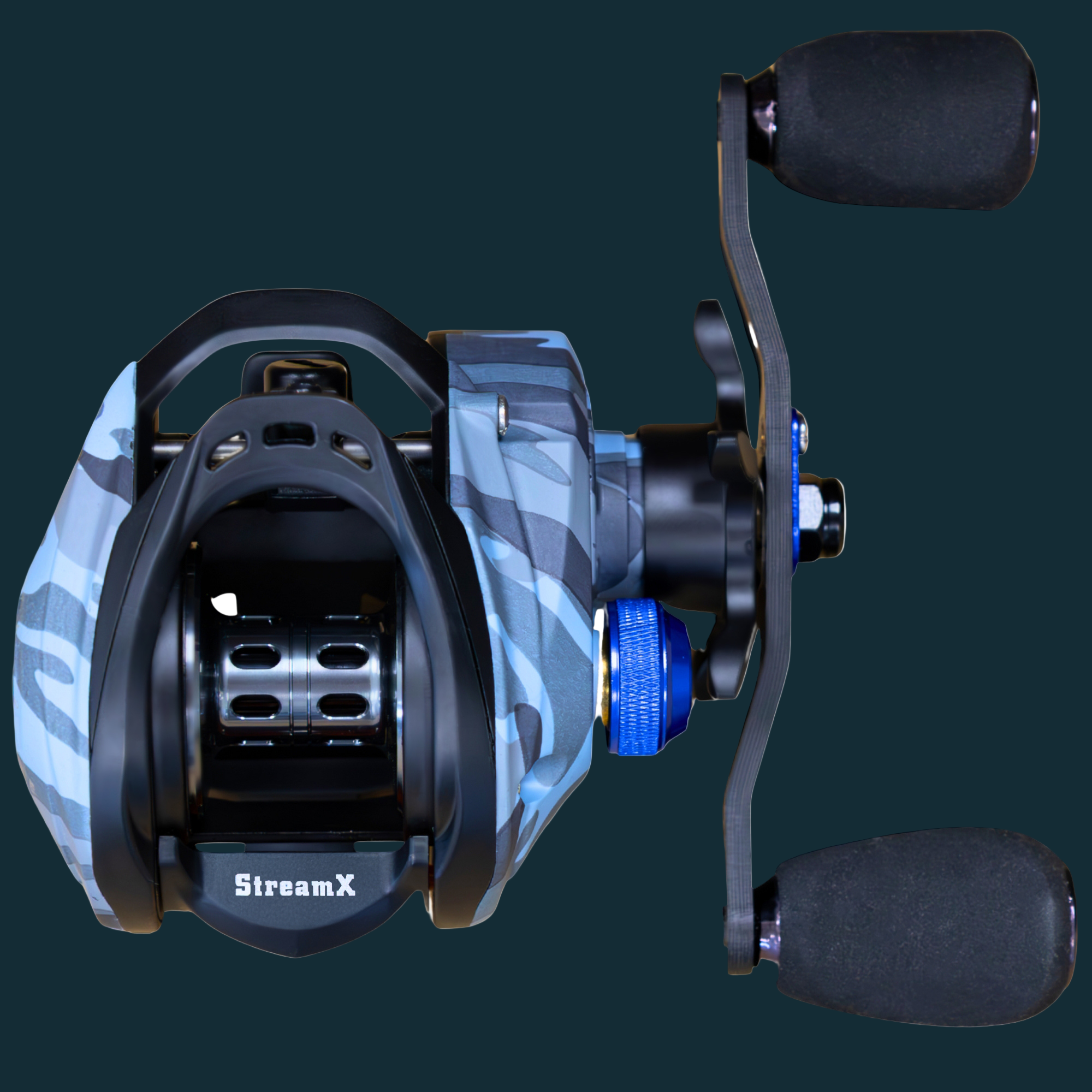 Reaction Tackle Baitcasting Fishing Reel- StreamX Edition- 7.5:1 gear ratio - NEW