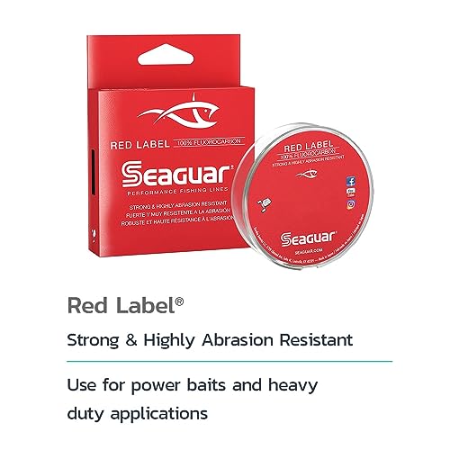 Seaguar Red Label 100% Fluorocarbon – 15 lb, 200 yd (Clear)