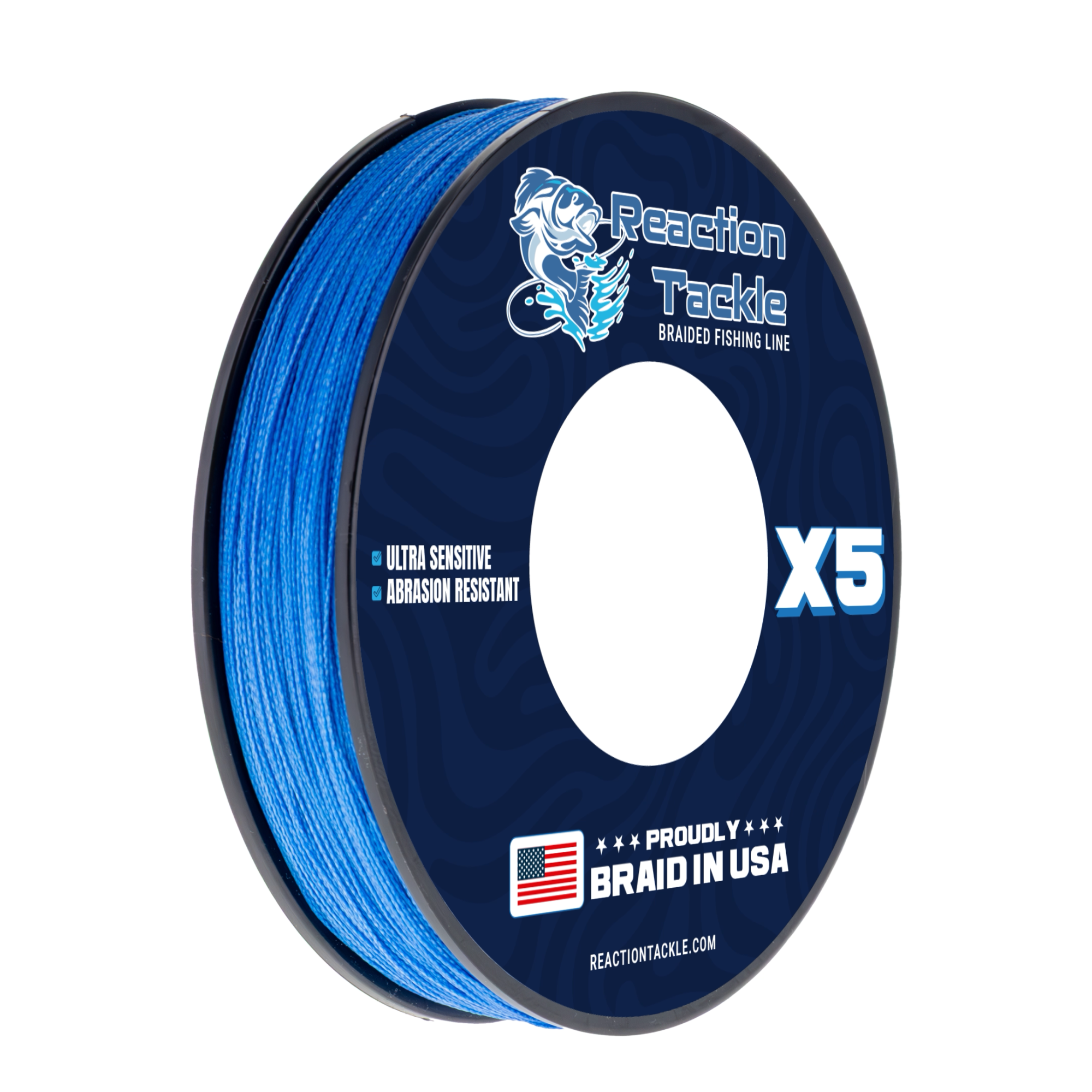 Reaction Tackle 5X Braided Fishing Line – Braided in the USA