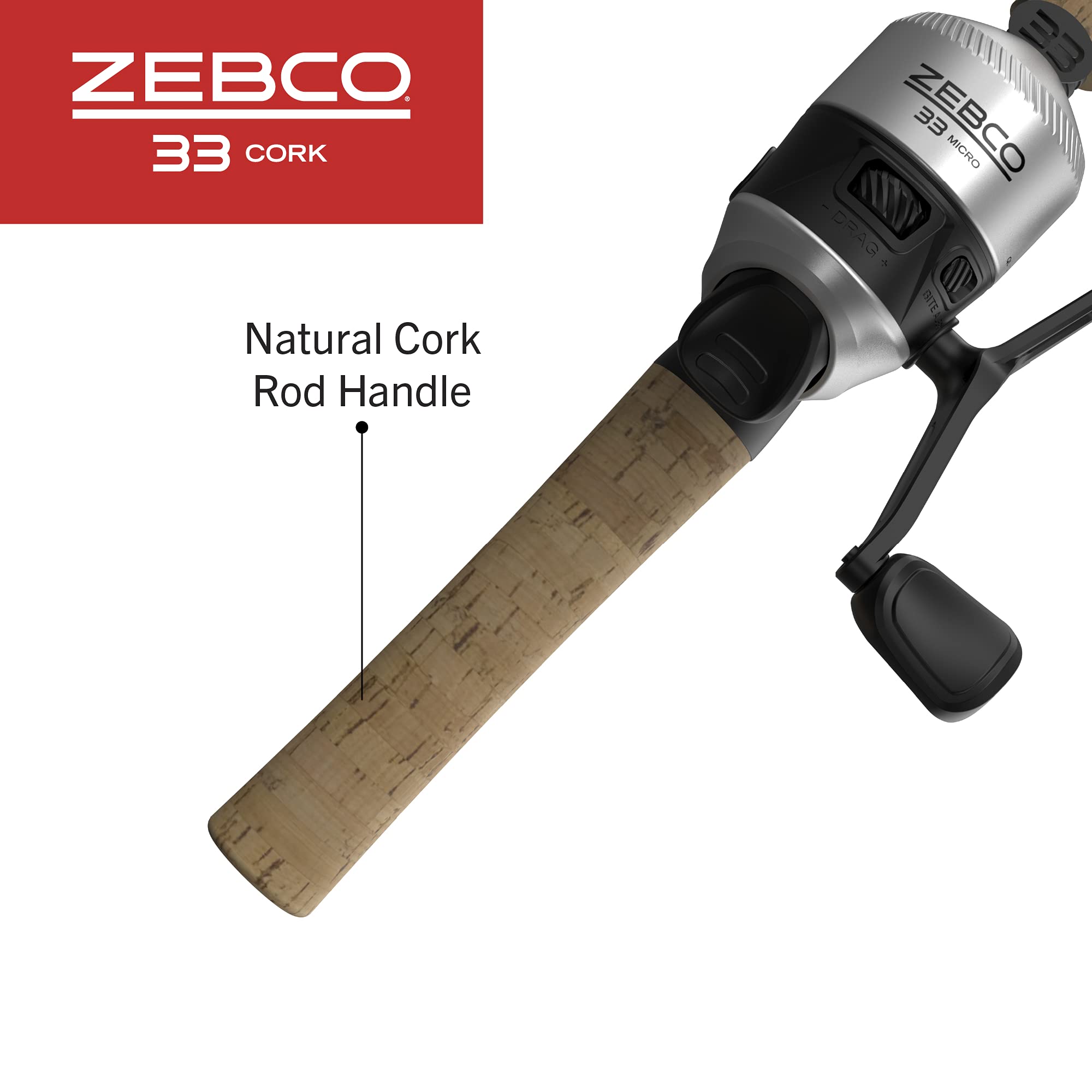 Zebco 33 Cork Micro Spincast Combo – Ultralight Rod & Reel Set