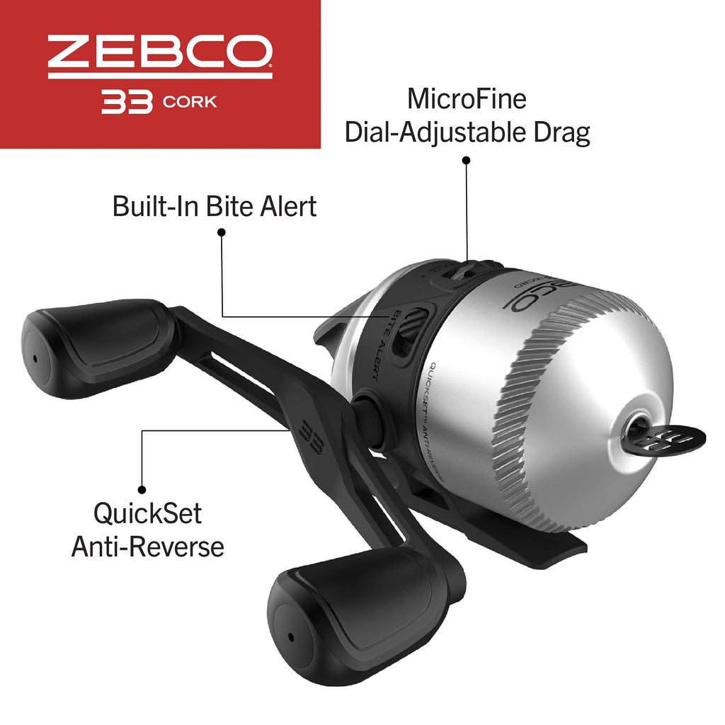 Zebco 33 Cork Micro Spincast Combo – Ultralight Rod & Reel Set
