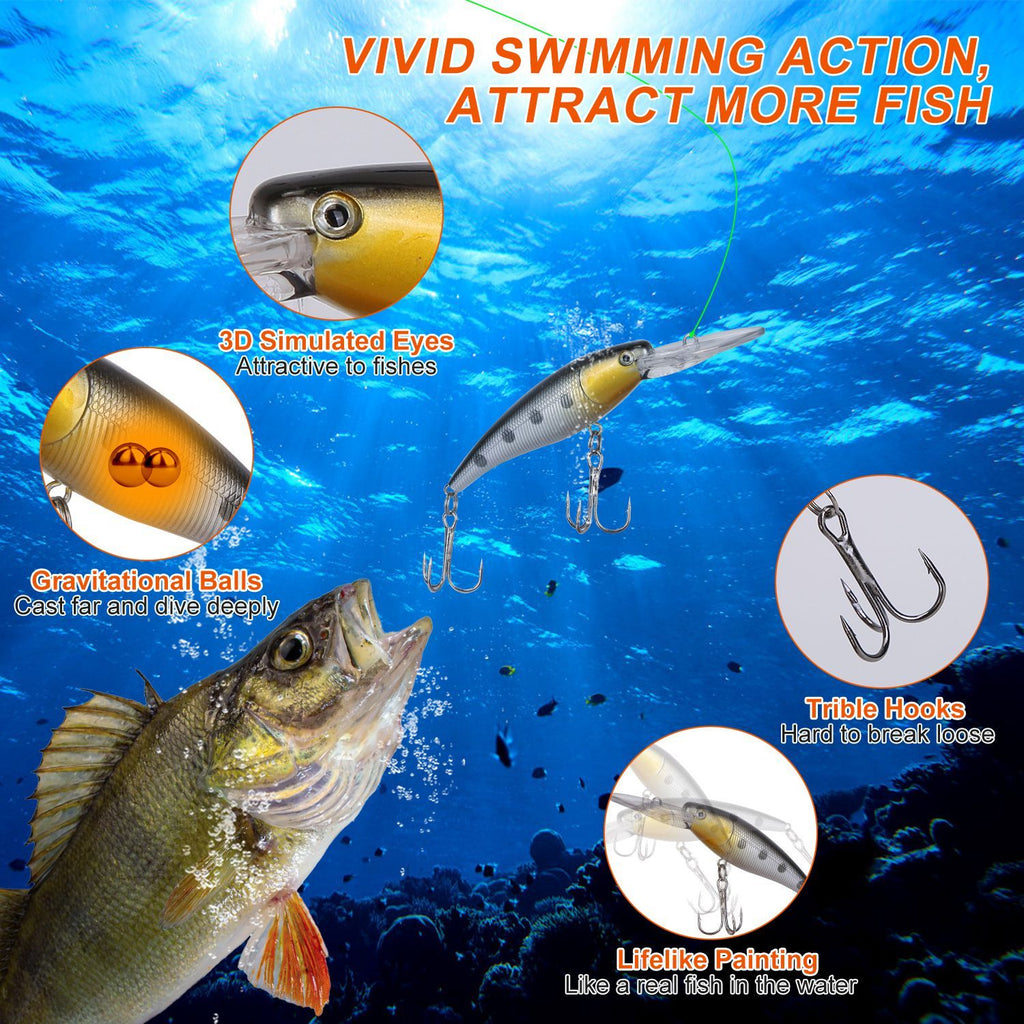 Doolittle & Fishmore 375-Piece All-Water Fishing Lure Kit
