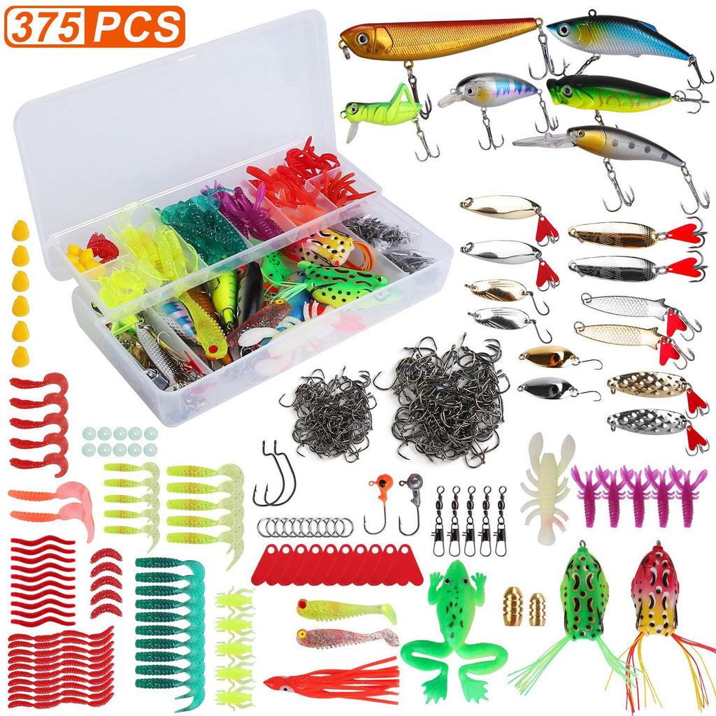 Doolittle & Fishmore 375-Piece All-Water Fishing Lure Kit