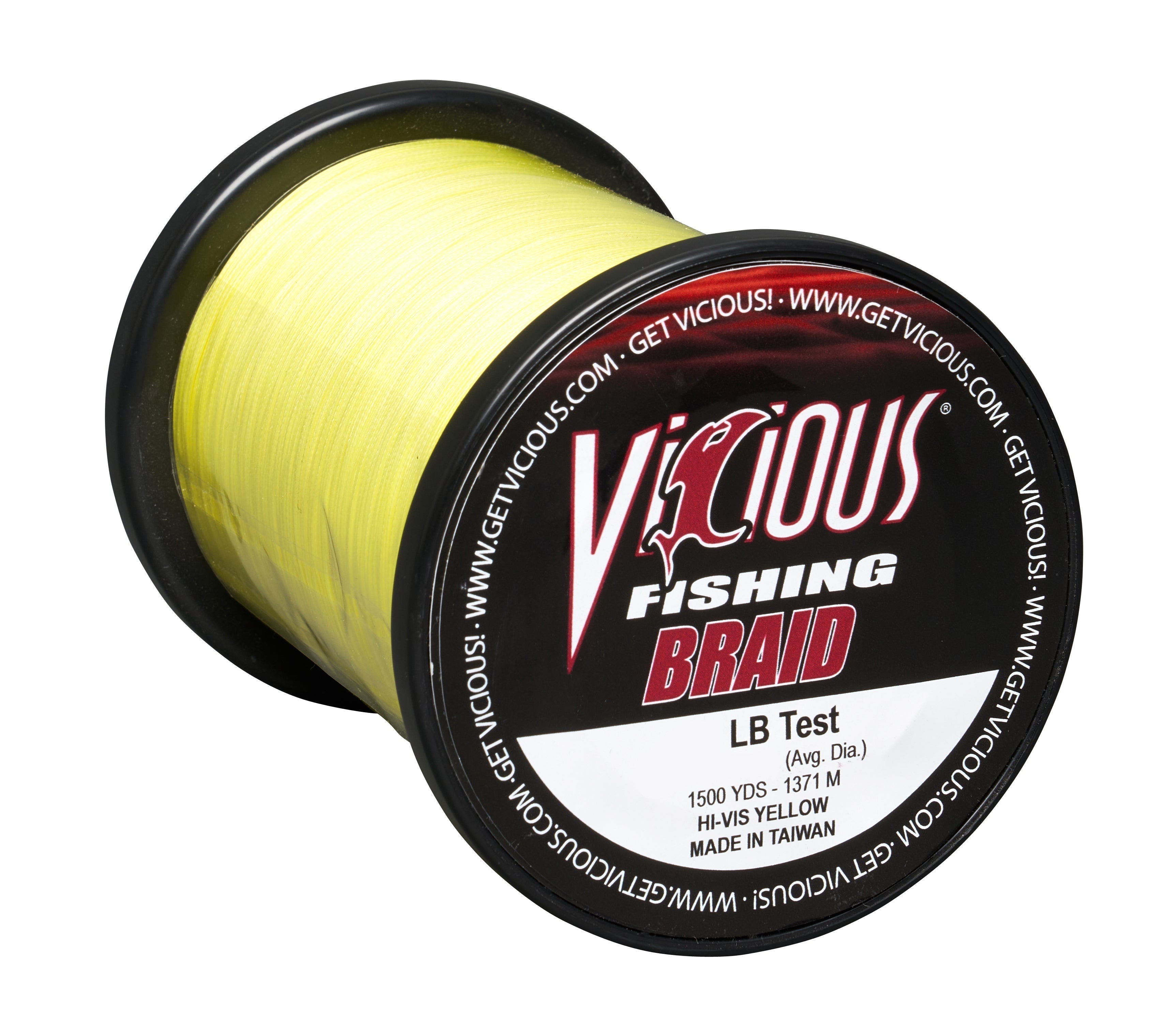 Vicious Standard Yellow Braid - 50 Lb Test