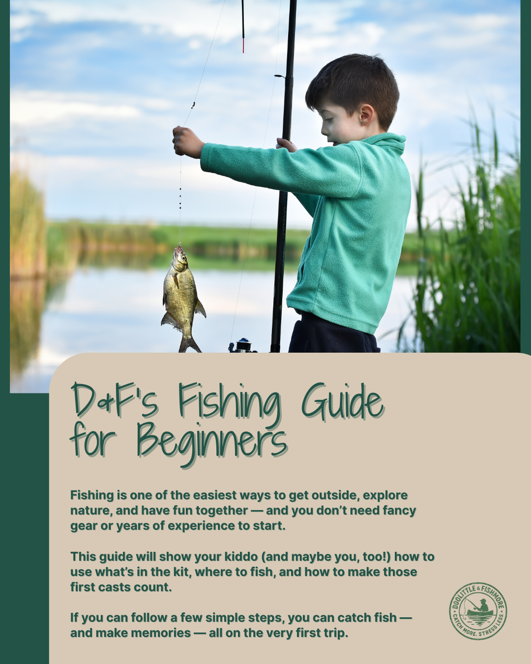 Kids Starter Fishing Kit Bundle + Free Beginner's Guide