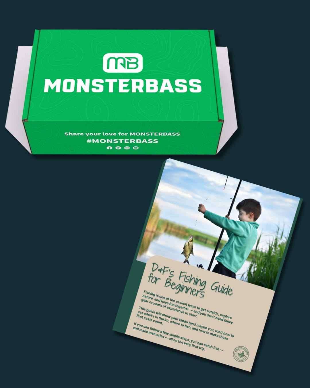 Kids Starter Fishing Kit Bundle + Free Beginner's Guide