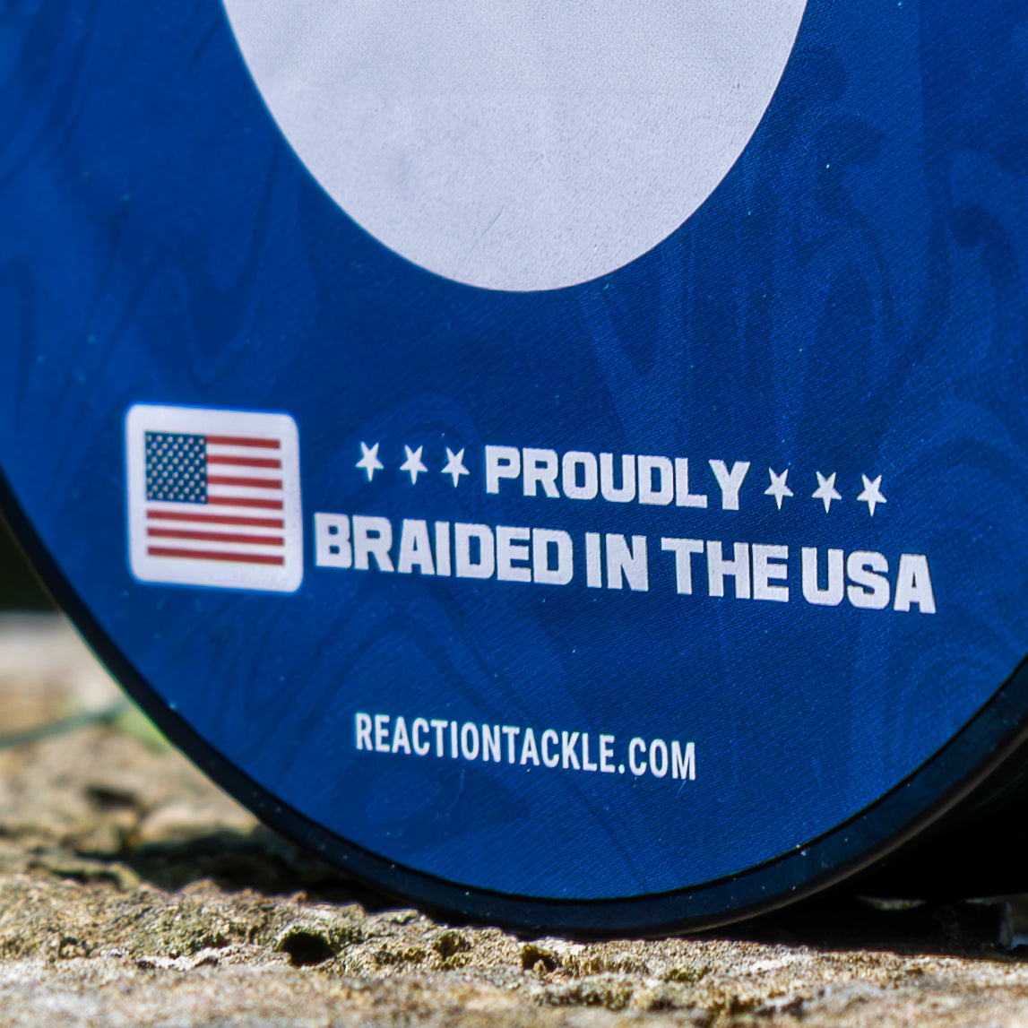 Reaction Tackle 5X Braided Fishing Line – Braided in the USA