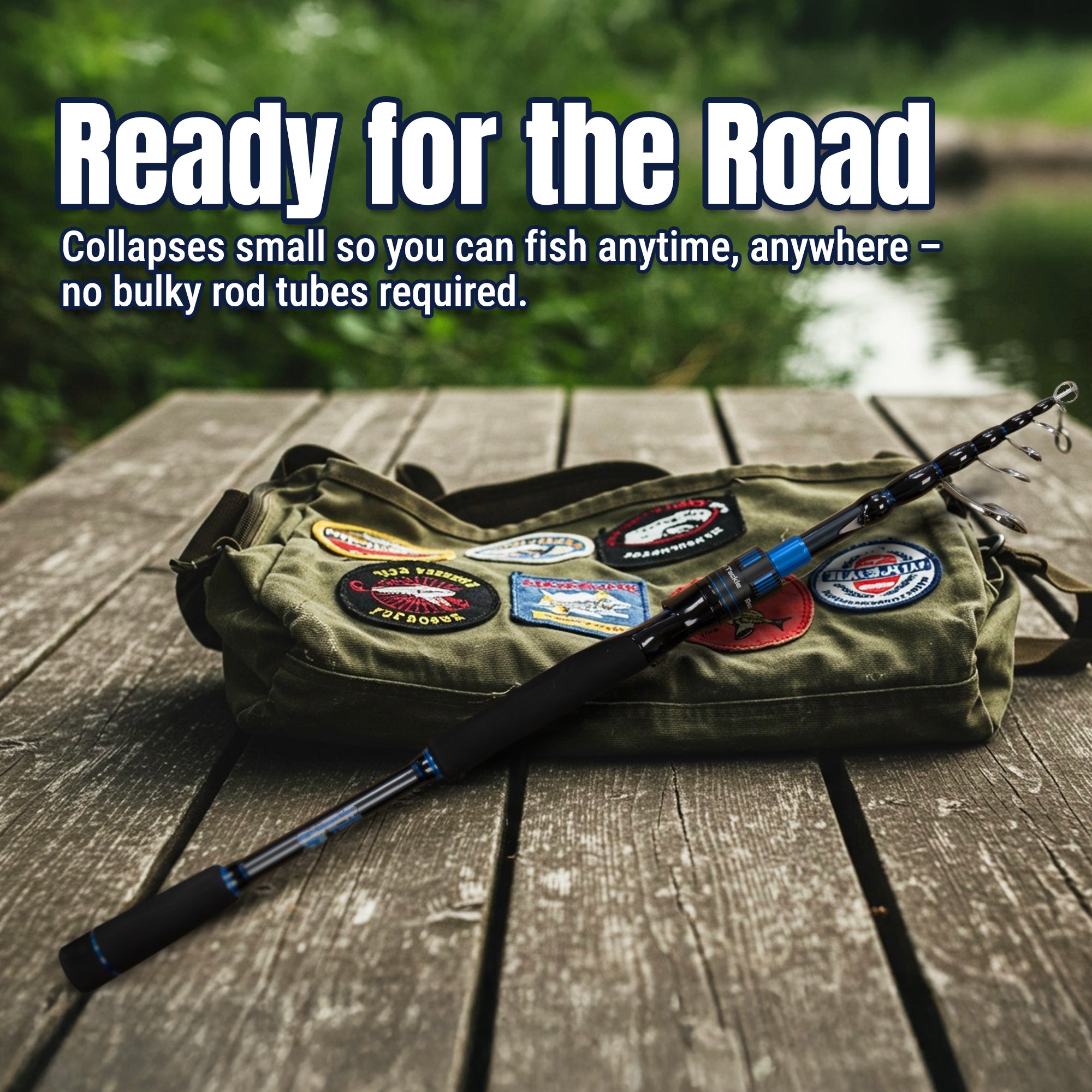 Reaction Tackle Telescopic Spinning Rod | Carbon Travel Fishing Rod