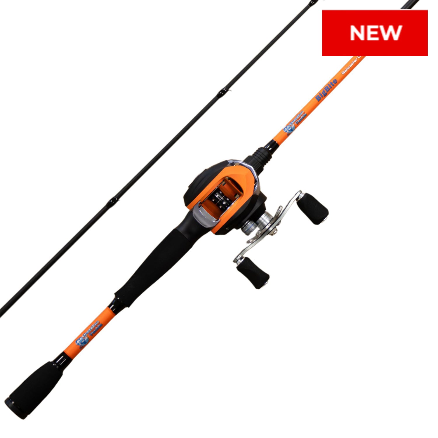 Reaction Tackle Big Bite Combo – 6’6” Medium Heavy Baitcasting Rod & Reel Set