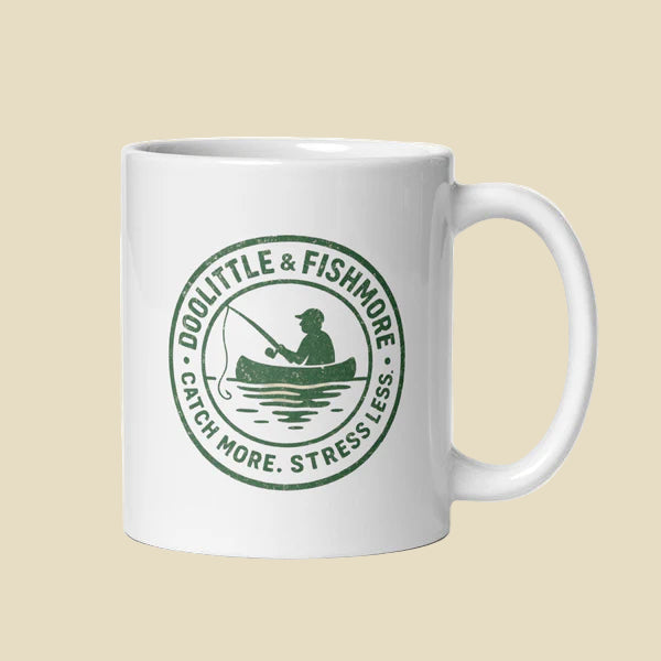Doolittle & Fishmore “Catch More. Stress Less.” Mug